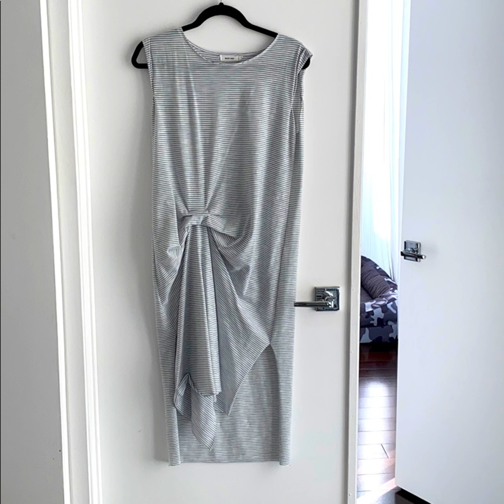 Tshirt Dress blue white stripes S